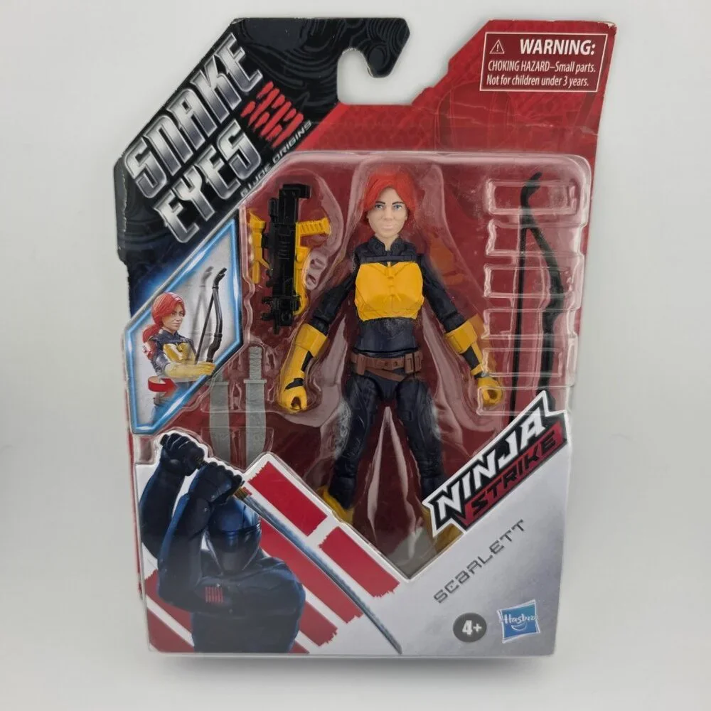 2020 Hasbro‎ GI Joe Origins Snake Eyes Scarlett Ninja Strike Action Figure NEW